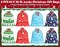8 PCS Extra Large Christmas Gift Bags With Tags & Strings, 44"X36" Jumbo Christmas Gift Bags Large Size for Giant Gifts, Plastic Gift Wrapping Bags Xmas Holiday Party Favor Decoration Supplies